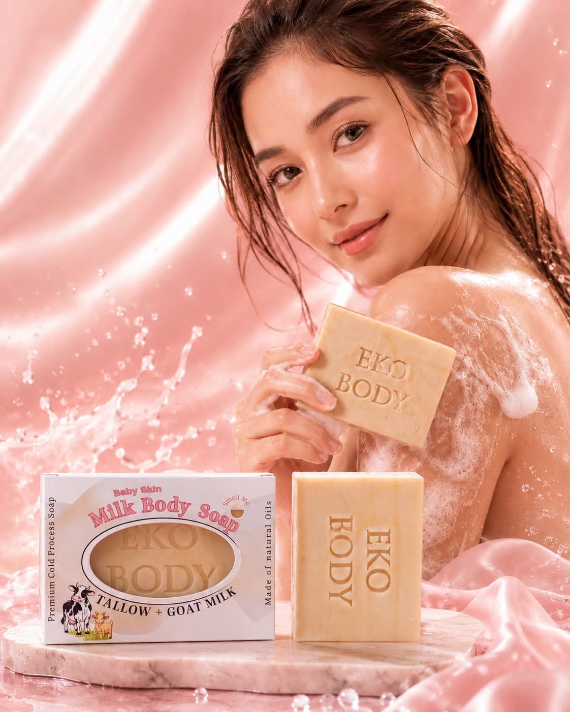 Milk Body Soap | Tallow & Goat Milk Soap  |Baby Skin Feel | Sensitive Skin